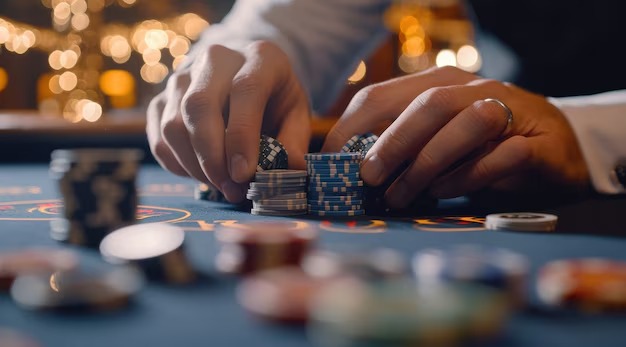 Studio live dealer Andar Bahar biliard dengan meja HD dan dealer profesional